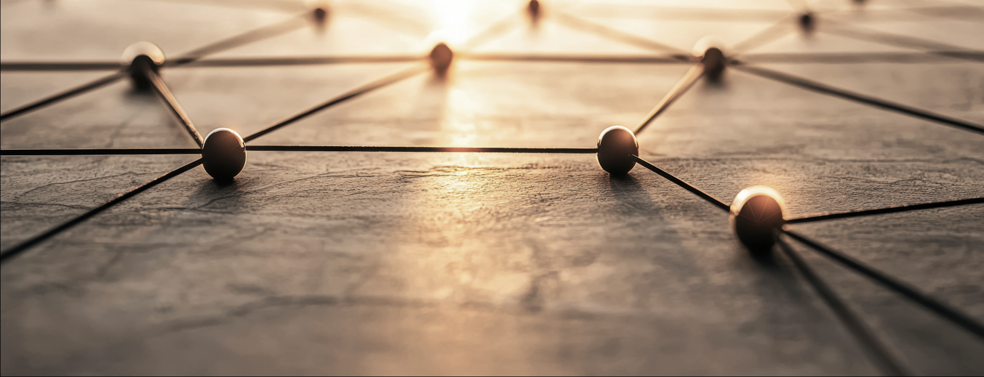 Conexiones de red representando el modelo de IA